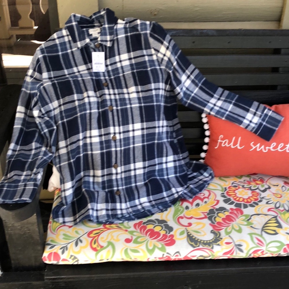 I Crew Flannel Shirt